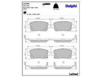 комплект спирачно феродо, дискови спирачки