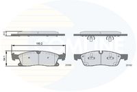 Комплект спирачно феродо, дискови спирачки CBP36133 COMLINE