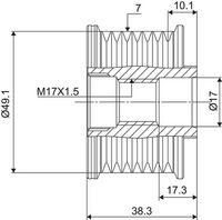 Ελεύθερη περιστροφή γεννήτριας VALEO NEW SPARE PART