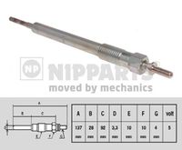 Подгревна свещ N5710508 NIPPARTS