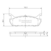 комплект спирачно феродо, дискови спирачки