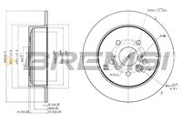 Спирачен диск CD7486S BREMSI