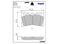 комплект спирачно феродо, дискови спирачки