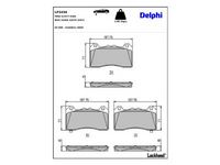 комплект спирачно феродо, дискови спирачки