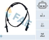 Senzor,turatie roata FAE, Cod: 78770