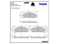 комплект спирачно феродо, дискови спирачки