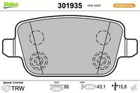 Bremsbelagsatz, Scheibenbremse