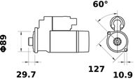 Thumbnail - Startmotor / starter - MS646 - MAHLE