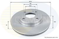 Disc frana COMLINE, Cod: ADC1243V