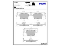 комплект спирачно феродо, дискови спирачки