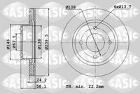 Disc frana SASIC, Cod: 9004306J