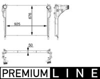 Thumbnail - Intercooler, inlaatluchtkoeler - CI33000P - MAHLE
