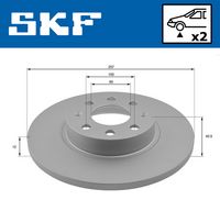Disc frana SKF, Cod: VKBD 81292 S2