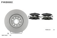 Спирачен комплект, дискови спирачки FVKD0002 FERODO