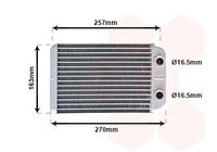 Radiator incalzire interior VAN WEZEL, Cod: 17006254