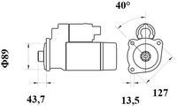Thumbnail - Startmotor / starter - MS782 - MAHLE