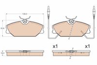 Bremsbelagsatz, Scheibenbremse