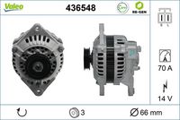 Generator / Alternator VALEO, Cod: 436548