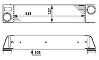 Thumbnail - Intercooler, inlaatluchtkoeler - CI75000P - MAHLE