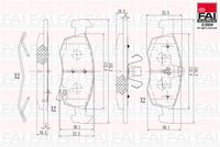 комплект спирачно феродо, дискови спирачки