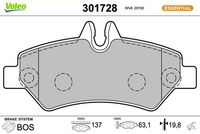 Bremsbelagsatz, Scheibenbremse