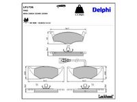 комплект спирачно феродо, дискови спирачки