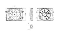 Ventilator, radiator MAHLE, Cod: CFF 702 000S