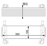 Thumbnail - Oliekoeler, automatische transmissie - CLC15000P - MAHLE