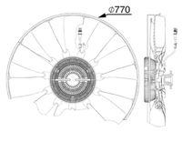 Thumbnail - Koelventilatorwiel - CFF513000P - MAHLE