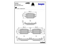комплект спирачно феродо, дискови спирачки
