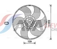 Ventilator, radiator AVA Clever Choice, Cod: RT7604