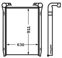Thumbnail - Intercooler, inlaatluchtkoeler - CI134000P - MAHLE