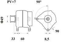 Thumbnail - Dynamo / alternator - MG1074 - MAHLE