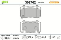 Bremsbelagsatz, Scheibenbremse