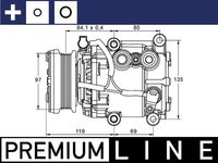 Thumbnail - Compressor, airconditioning - ACP106000P - MAHLE