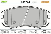 Bremsbelagsatz, Scheibenbremse