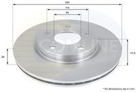 Disc frana COMLINE, Cod: ADC0277V