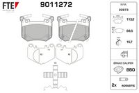 Bremsbelagsatz, Scheibenbremse