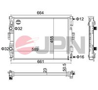 Radiators, Motora dzesēšanas sistēma 60C9045-JPN JPN