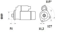 Thumbnail - Startmotor / starter - MS887 - MAHLE