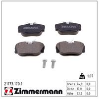 комплект спирачно феродо, дискови спирачки