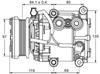 Thumbnail - Compressor, airconditioning - ACP106000P - MAHLE