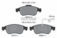 Bremsbelagsatz, Scheibenbremse