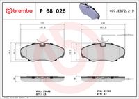 комплект спирачно феродо, дискови спирачки