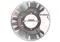 Spritzblech, Bremsscheibe