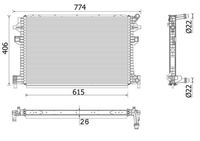 Thumbnail - Lage temperatuurkoeler, intercooler - CIR30000P - MAHLE