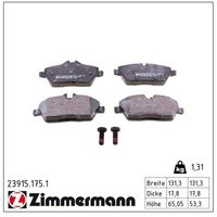 Set placute frana ZIMMERMANN, Cod: 23915.175.1