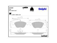 комплект спирачно феродо, дискови спирачки