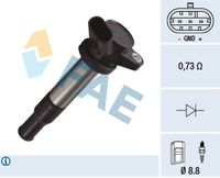 Bobina de inductie FAE, Cod: 80357
