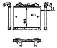 Thumbnail - Intercooler, inlaatluchtkoeler - CI119000P - MAHLE